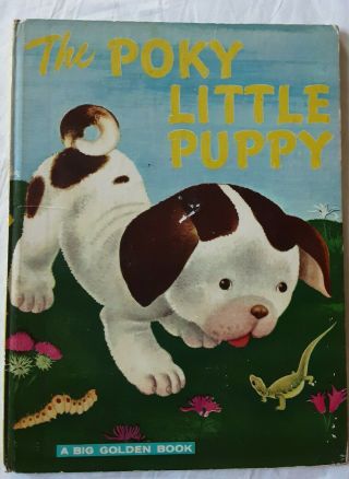 Large Golden Book Of The Poky Little Puppy 1975 12th Printing