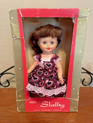 Vintage Eegee 8 " Doll Shelley Box Redressed In Cute Dress