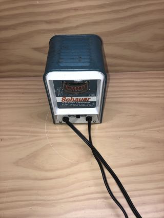 Vintage Schauer Battery Charger A5612 And Only On 12v Wall Mount