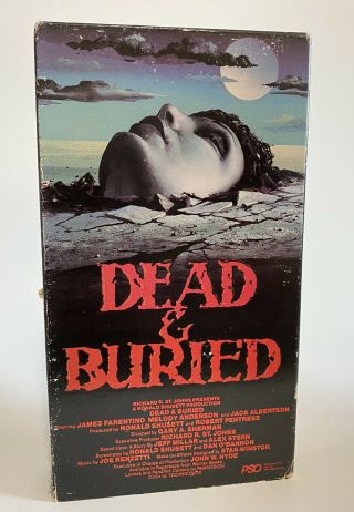 1983 Dead And Buried Vestron Video Vintage Vhs Tape Rare Horror Movie