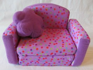 American Girl Our Generation 18 " Doll Fold Out Sofa Couch Bed Sleeper W/pillow