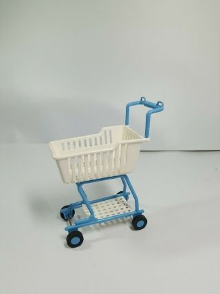 Vintage 1995 Mattel Barbie Doll Shopping Grocery Cart Basket
