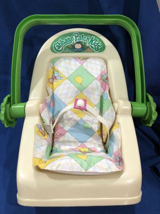 Vintage 1983 Coleco Cabbage Patch Kids Rocking Baby Doll Carrier Car Seat 2