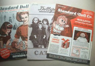 3 Vintage Standard Doll Co & Dollspart Catalogs 60 