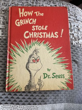How the Grinch Stole Christmas By Dr.  Suess 1st edition book 1957 2