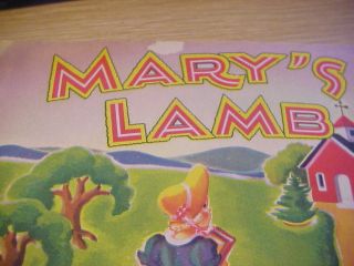 Vintage Geraldine Clyne Pop Up Book - Mary’s Lamb - Nursery Rhyme 1950 