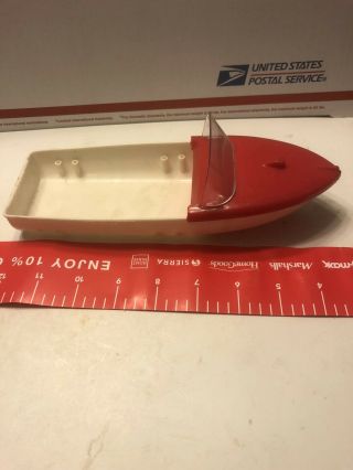 Vintage Plastic Toy Boat For Steel Toy Trucks Tonka 9 1/2 " Long No Seats