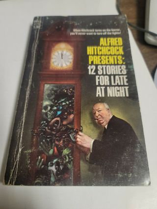 Alfred Hitchcock Presents:12 Stories For Late At Night Vintage Paperback Book