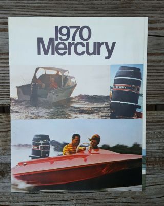 Vintage 1970 Mercury Outboard Motor Boat Brochure