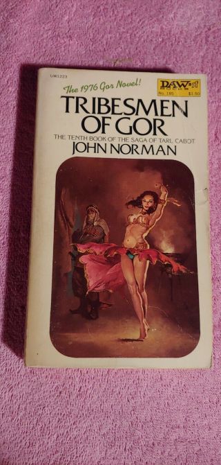 The Tribesmen Of Gor By John Norman,  1976 1st Daw Pb,  Good,  Achille Cvr