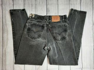 Vintage 90s Levis 550 Black Denim Distressed Jeans Men 