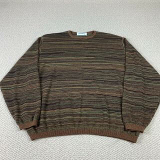 Vintage 90s St.  Croix Shop Sweater Mens Xl Grandpa Style Made In Usa Brown Wool