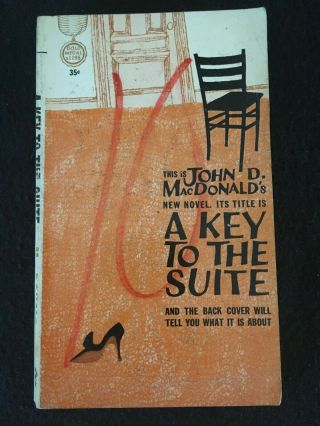 A Key To The Suite By John D.  Macdonald,  Gold Medal Paperback