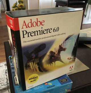 Adobe Premiere 6.  0 Video Editing Software For Windows - Vintage 90s