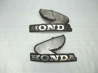 Honda Cb750 Cb900 Vintage Oem Gas Fuel Petrol Tank Wing Emblems Pair