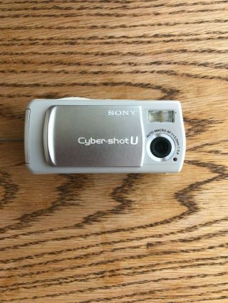 Vintage Cyber - Shot U Sony Digital Still Camera Dsc - U10 - Silver