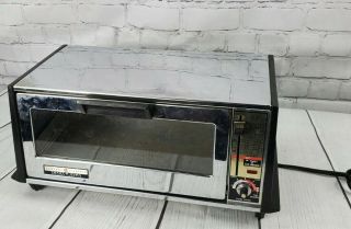 Vtg Ge Deluxe Toaster Oven A6t94 General Electric Bake Toast - R - Oven Made In Usa