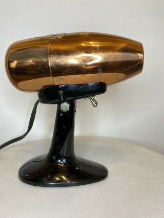 Vintage 1950s Brass Oster Airjet Electric Hair Dryer Model 202,  Gg3.
