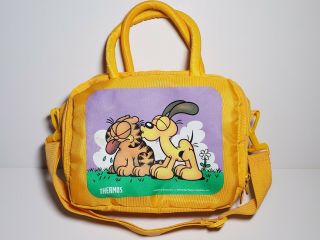 Garfield Odie Lunch Bag Thermos Insulated Box 1983 By Hallmark Card Vintage Rare