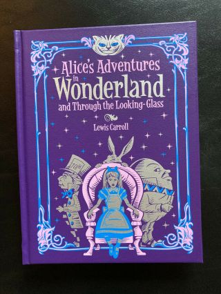 Leather Bound Classic: Adventures In Wonderland / Looking Glass By Lewis Carroll
