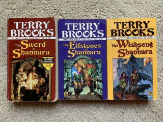 Terry Brooks - Sword Of Shannara Paperback Trilogy: Sword,  Elfstones,  Wishsong