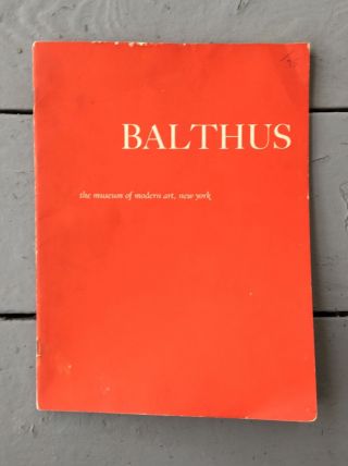 Balthus Vintage York Museum Of Modern Art Book 1957 James Thrall Soby