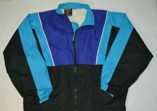 Vtg 1980s 1990s Color Block Asics Gore Tex Light Jacket Windbreaker L Running