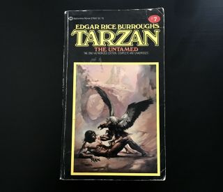 Tarzan The Untamed 7 By Edgar Rice Burroughs,  Boris Vallejo Art Ballantine 1978