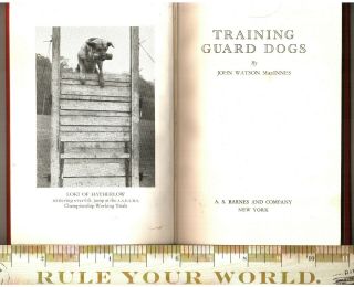 Training Guard Dogs 1955 H/c Ultra Rare Secrets Of A Legendary Master L@@k