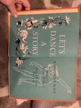 Rare Vintage Illustrated Childrens Book,  1955,  Let’s Dance A Story 3