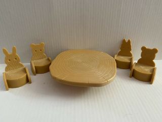 Sylvanian Families Tomy Nursery Table And Chairs Part Of Birthday Party Set￼