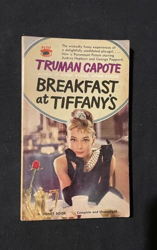 Breakfast At Tiffany’s Movie Tie - In Vintage Paperback Capote Audrey Hepburn