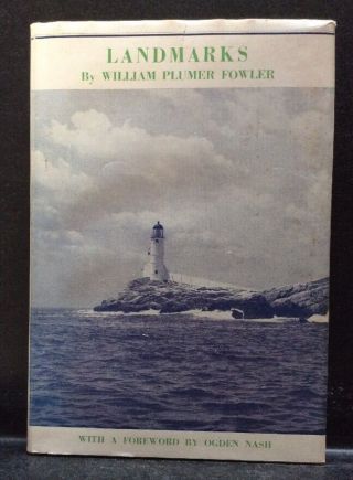 Landmarks By William Plumer Fowler Signed Book Hampshire Seacoast Poetry