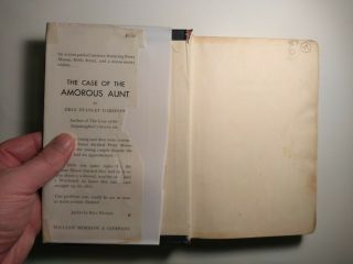 Vintage Perry Mason Mystery Case Of The Amorous Aunt.  Hardcover Book 1963 2