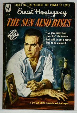 The Sun Also Rises Ernest Hemingway Vtg Paperback Bantam 1949 2nd Printing