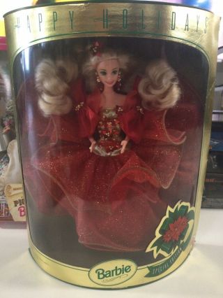 Happy Holidays Barbie,  1993 Special Edition.  Nrfb Doll,  Open Package
