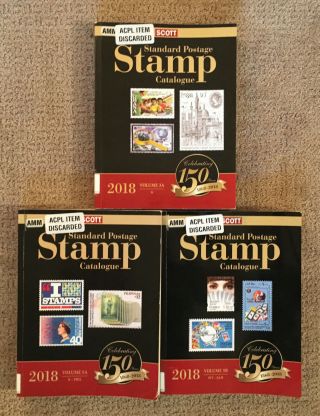 3 Scott 2018 Standard Postage Stamp Catalogues Volumes 3a,  5a & 5b