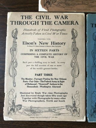 The Civil War Through The Camera – Parts 2,  3,  & 7 - SC 1912 - Monitor - Jackson 3