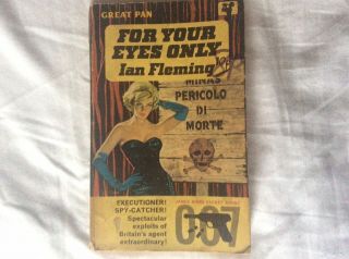 James Bond Ian Fleming For Your Eyes Only 1962 2nd Edition Pan Books Vintage Ret