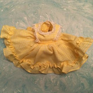 Yellow Pinafore Apron For Your 8 " Madame Alexander Doll