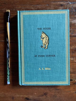 Winnie - The - Pooh The House At Pooh Corner 1961 Rare Teal Version A.  A.  Milne Hb