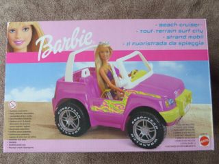 Barbie Jeep Beach Cruiser Pink Vehicle (doll Not)