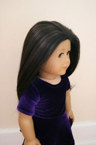 Spare Doll Wig Fits American Girl Doll Black - Brown Layered Wig