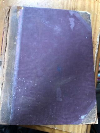 Vintage Ledger 1930 Steel Order Book Play Prop Tissue Paper Crafting Crafts Old