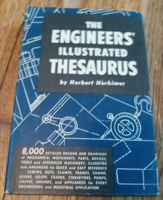 Engineers Illustrated Thesaurus Herbert Herkimer Hc 1952 Vintage Book 1950s