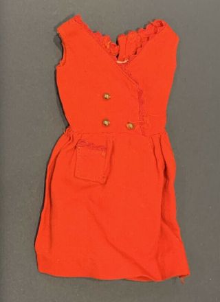 Vintage 1964 - 1965 Skipper Red Sensation 1901 Dress