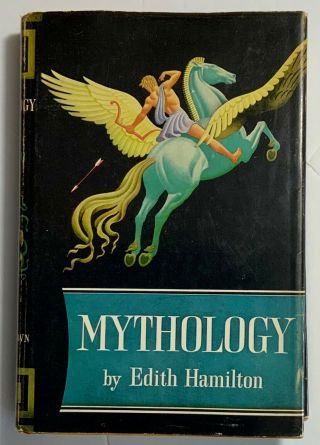 Vintage Mythology Book By Edith Hamilton 1942 Illustrated With Dust Jacket Hc Dj