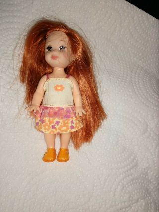 Mattel Barbie Kelly Red Hair 4 Inch Doll
