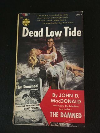 Dead Low Tide By John D.  Macdonald,  Gold Medal Paperback