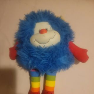 Vintage 1983 Rainbow Brite Sprite Blue Champ 12 " Plush Doll Stuffed Rare